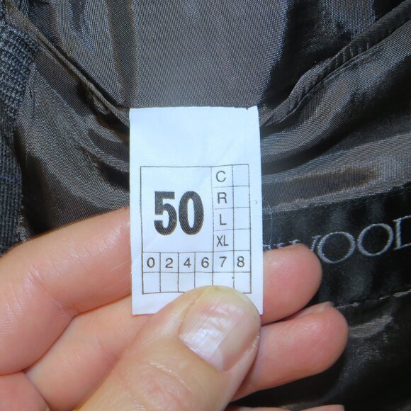 Hartwood Paris E. Thomas Vintage Gray Plaid Double Breasted Sport Coat US 40 - Picture 10 of 12